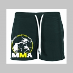 MMA - plavky s mot&iacute;vom - plavkov&eacute; p&aacute;nske kraťasy s pohodlnou gumou v p&aacute;se a &scaron;n&uacute;rkou na dotiahnutie vhodn&eacute; aj ako klasick&eacute; kraťasy na voľn&yacute; čas
